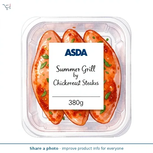 ASDA Summer Grill by  Tikka Chicken Breast Steaks 380g