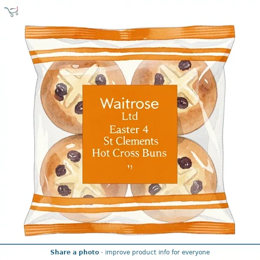 Waitrose Easter 4 St Clements Hot Cross Buns