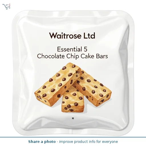 Waitrose Essential 5 Chocolate Chip Cake Bars