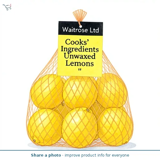 Cooks' Ingredients Unwaxed Lemons