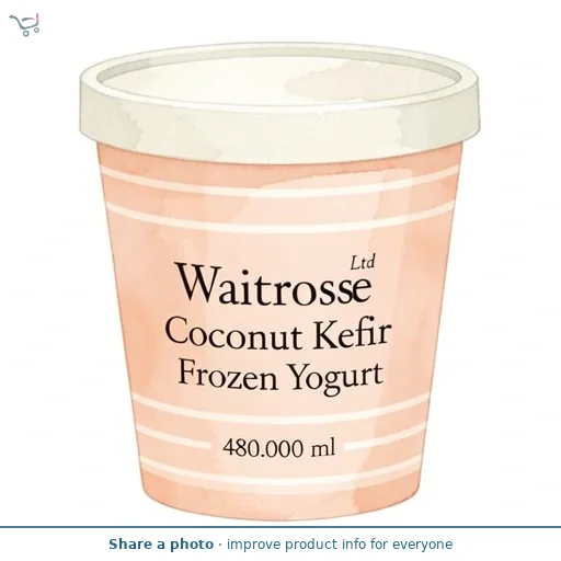 Waitrose Coconut Kefir Frozen Yogurt 480ml
