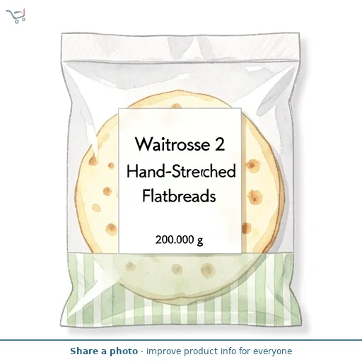 Waitrose 2 Hand-Stretched Flatbreads