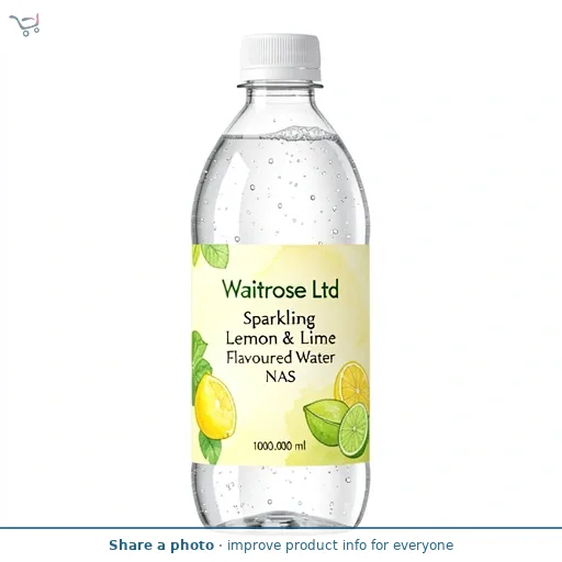 Waitrose Sparkling Lemon & Lime Flavoured Water NAS