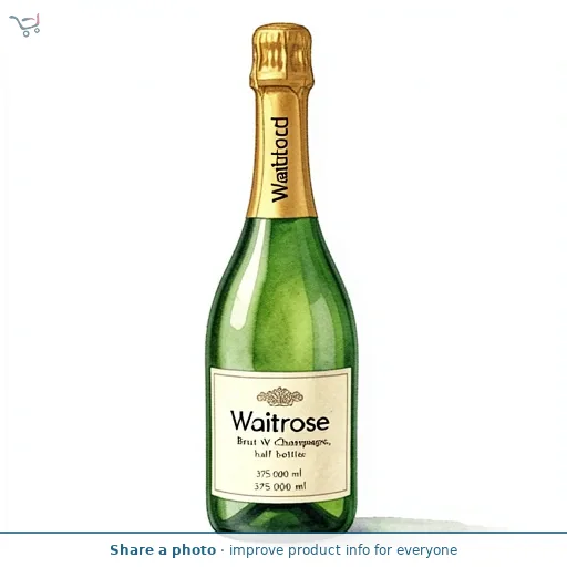 Waitrose Brut NV Champagne, half bottle