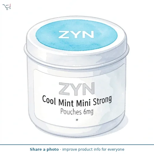 ZYN Cool Mint Mini Strong Nicotine Pouches 6mg