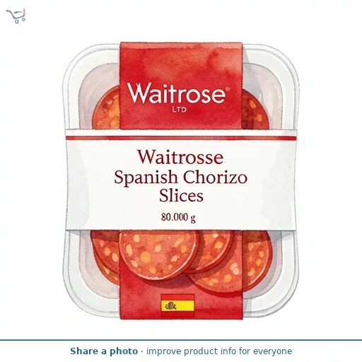 Waitrose Spanish Chorizo Slices