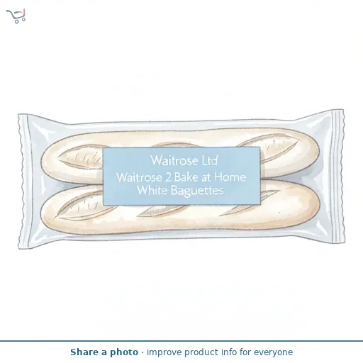 Waitrose 2 Bake at Home White Baguettes