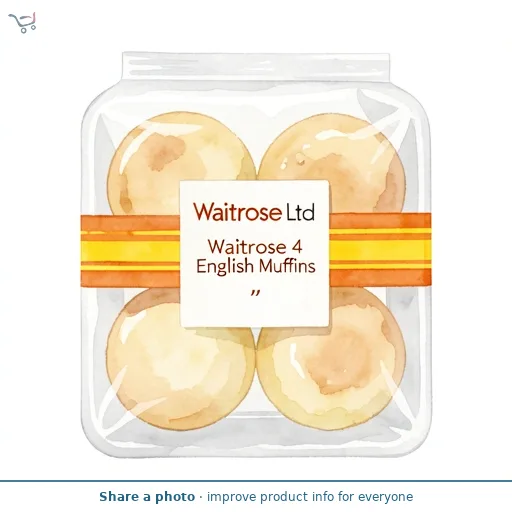 Waitrose 4 English Muffins
