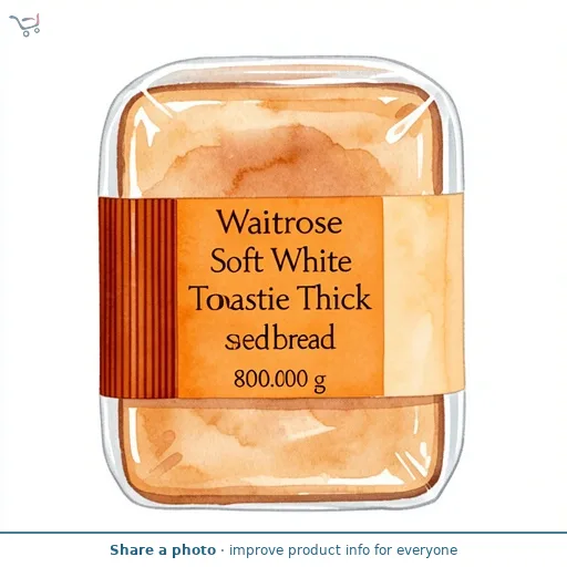 Waitrose Soft White Toastie Thick Sliced Bread