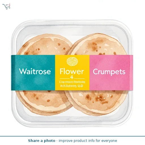 Waitrose 4 Bee & Blossom Crumpets