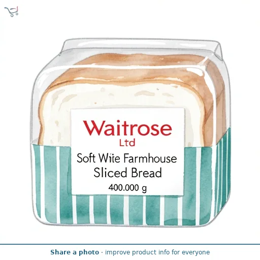 Waitrose Soft White Farmhouse Sliced Bread