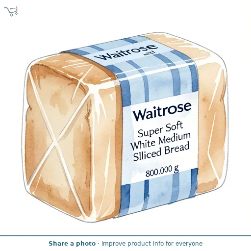Waitrose Super Soft White Medium Sliced Bread