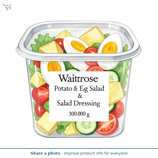 Waitrose Potato & Egg Salad & Salad Dressing
