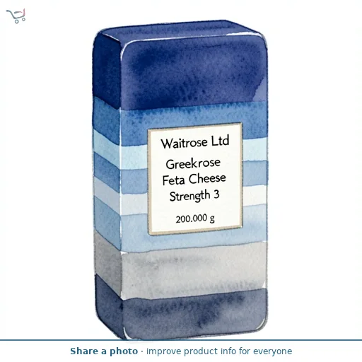 Waitrose Greek Feta Cheese Strength 3
