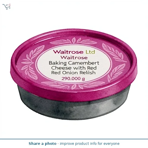 Waitrose Baking Camembert Cheese with Red Onion Relish
