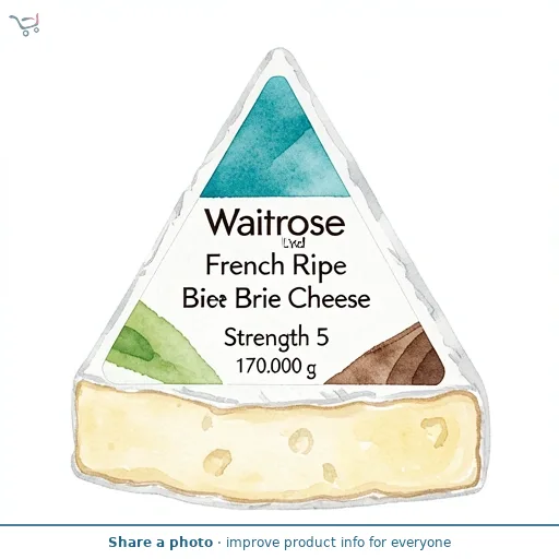Waitrose French Ripe Brie Cheese Strength 5