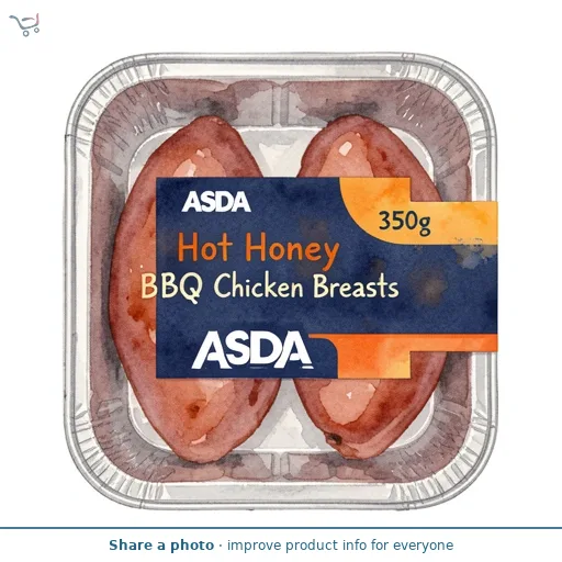 ASDA Hot Honey BBQ Chicken Breasts 350g