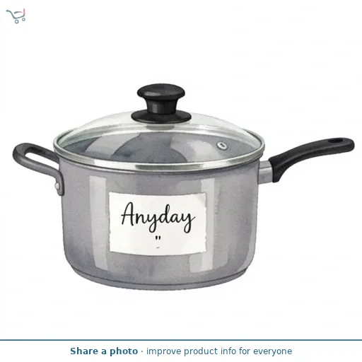 John Lewis ANYDAY Aluminium Non-Stick Saucepan & Lid, 16cm, Grey