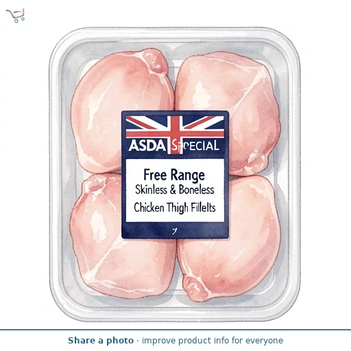 ASDA Extra Special Free Range Skinless & Boneless Chicken Thigh Fillets