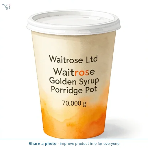 Waitrose Golden Syrup Porridge Pot 70g