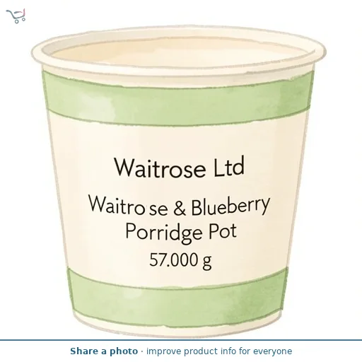 Waitrose Apple & Blueberry Porridge Pot