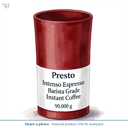 Presto Intenso Espresso Barista Grade Instant Coffee