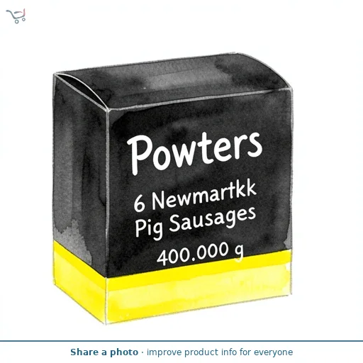 Powters 6 Newmarket Sausages 400G (L)