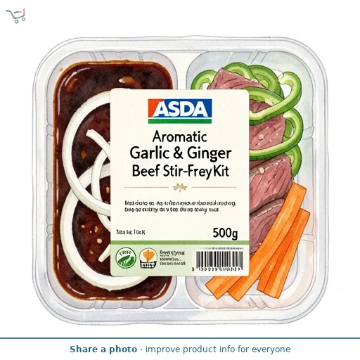 ASDA Aromatic Garlic & Ginger Beef Stir-Fry Kit 500g