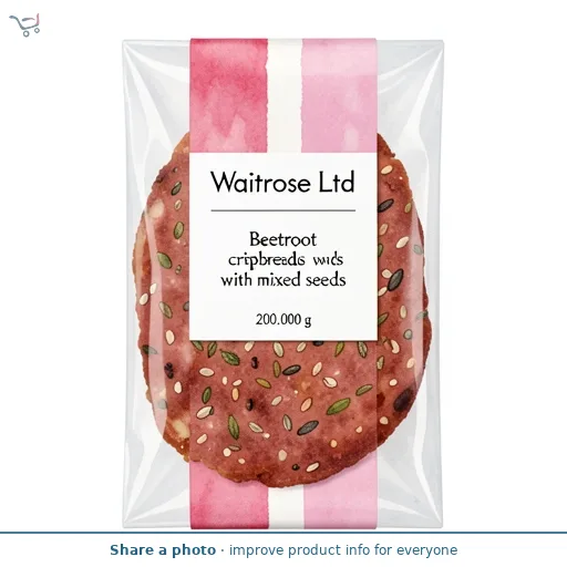 Beetroot crispbreads with mixed seeds