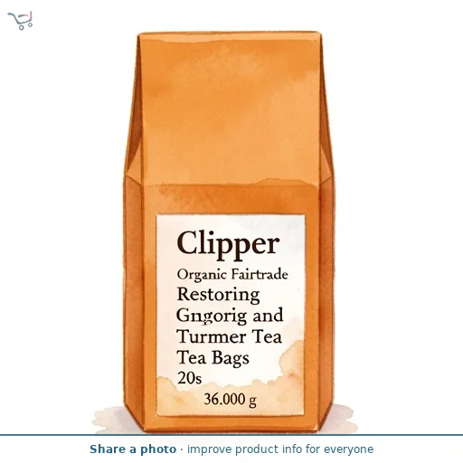 Clipper Organic And Fairtrade Ginger And Turneric 20 Tea Bags 36g