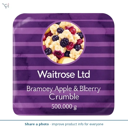 Waitrose Bramley Apple & Blackberry Crumble