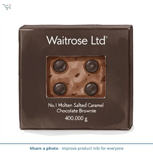 Waitrose No.1 Molten Salted Caramel Chocolate Brownie