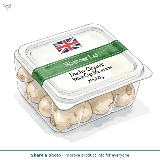 Duchy Organic White Cup Mushrooms