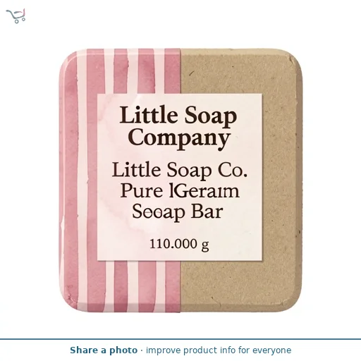 Little Soap Co. Pure Rose Geranium Soap Bar