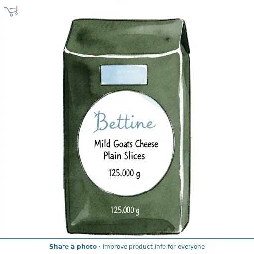 Bettine Mild Goats Cheese Plain Slices