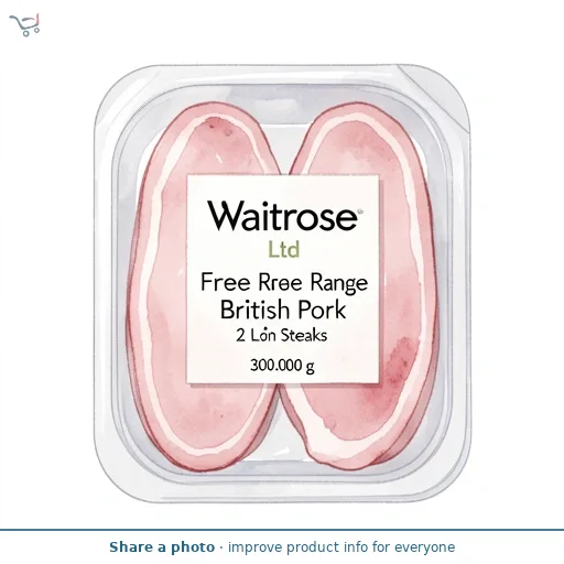 Waitrose Free Range British Pork 2 Loin Steaks