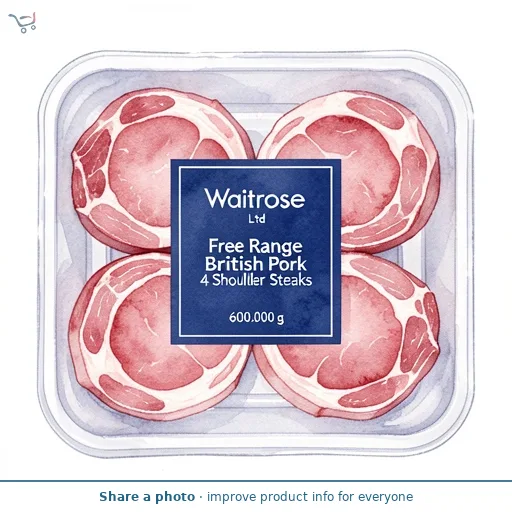 Waitrose Free Range British Pork 4 Shoulder Steaks