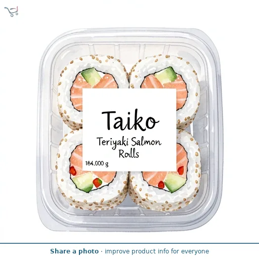 Taiko Teriyaki Salmon Rolls