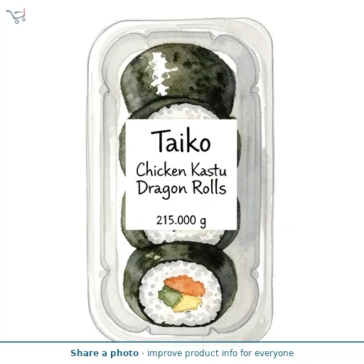 Taiko Chicken Katsu Dragon Rolls