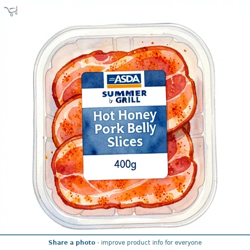 SUMMER GRILL by ASDA Hot Honey Pork Belly Slices 400g