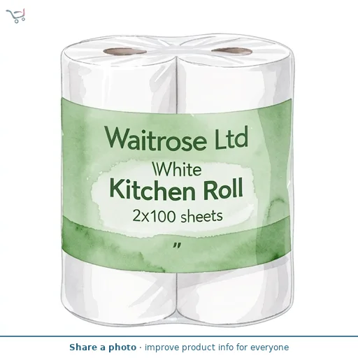 WR Recycled White Kitchen Roll 2x100 sheets