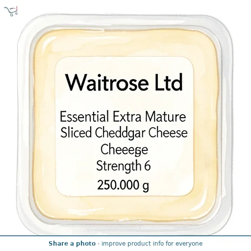 Essential Extra Mature Sliced Cheddar Cheese Strength 6