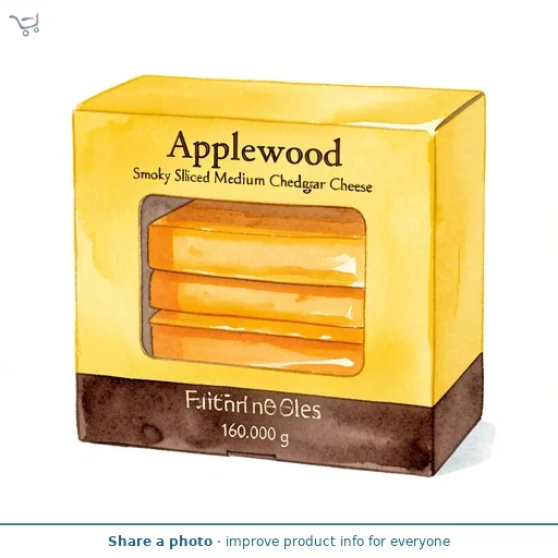 Applewood Smoky Sliced Medium Cheddar Cheese