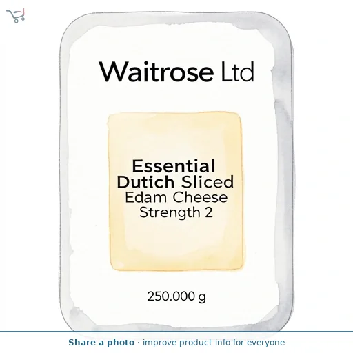 Essential Dutch Sliced Edam Cheese Strength 2