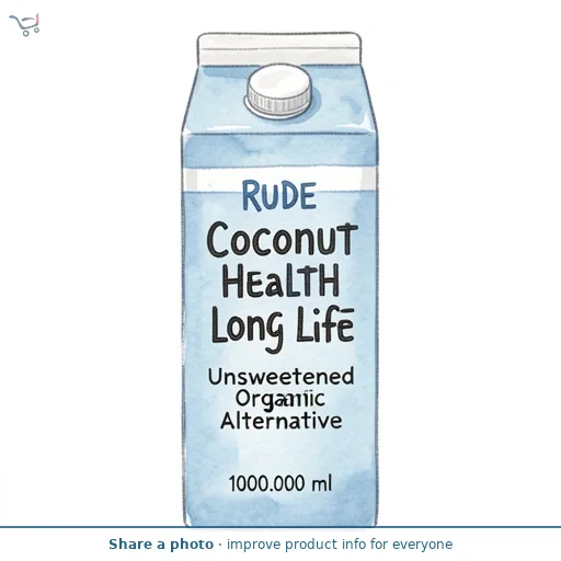 Rude Health Coconut Long Life Unsweetened Organic Milk Alternative