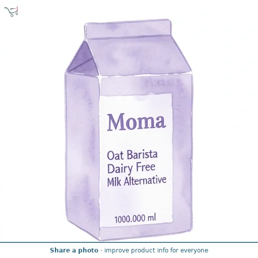 MOMA Oat Barista Dairy Free Milk Alternative
