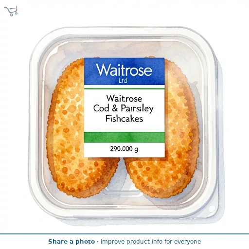 Waitrose Cod & Parsley Sauce Fishcakes