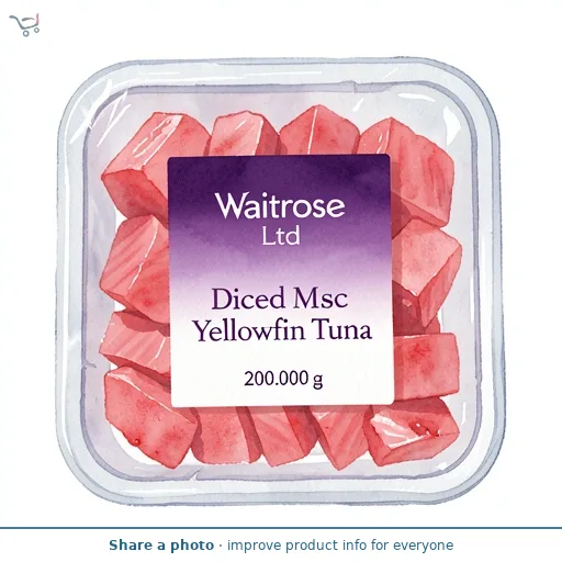 Waitrose Diced Msc Yellowfin Tuna