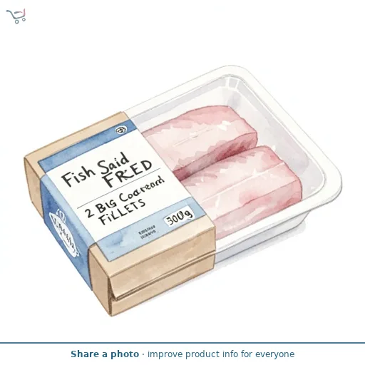 Fish Said Fred 2 Big Cod Fillets 300g