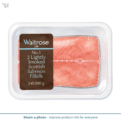 Waitrose No.1 2 Lightly Smoked Scottish Salmon Fillets
